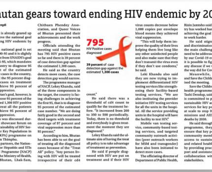Bhutan gears toward ending HIV endemic by 2030